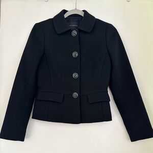 Banana Republic Black Buttoned Blazer Size 0 Petite